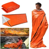 outdoor life bivy emergency sleeping bag thermal keep warm waterproof mylar first aid emergency blanke camping survival gear