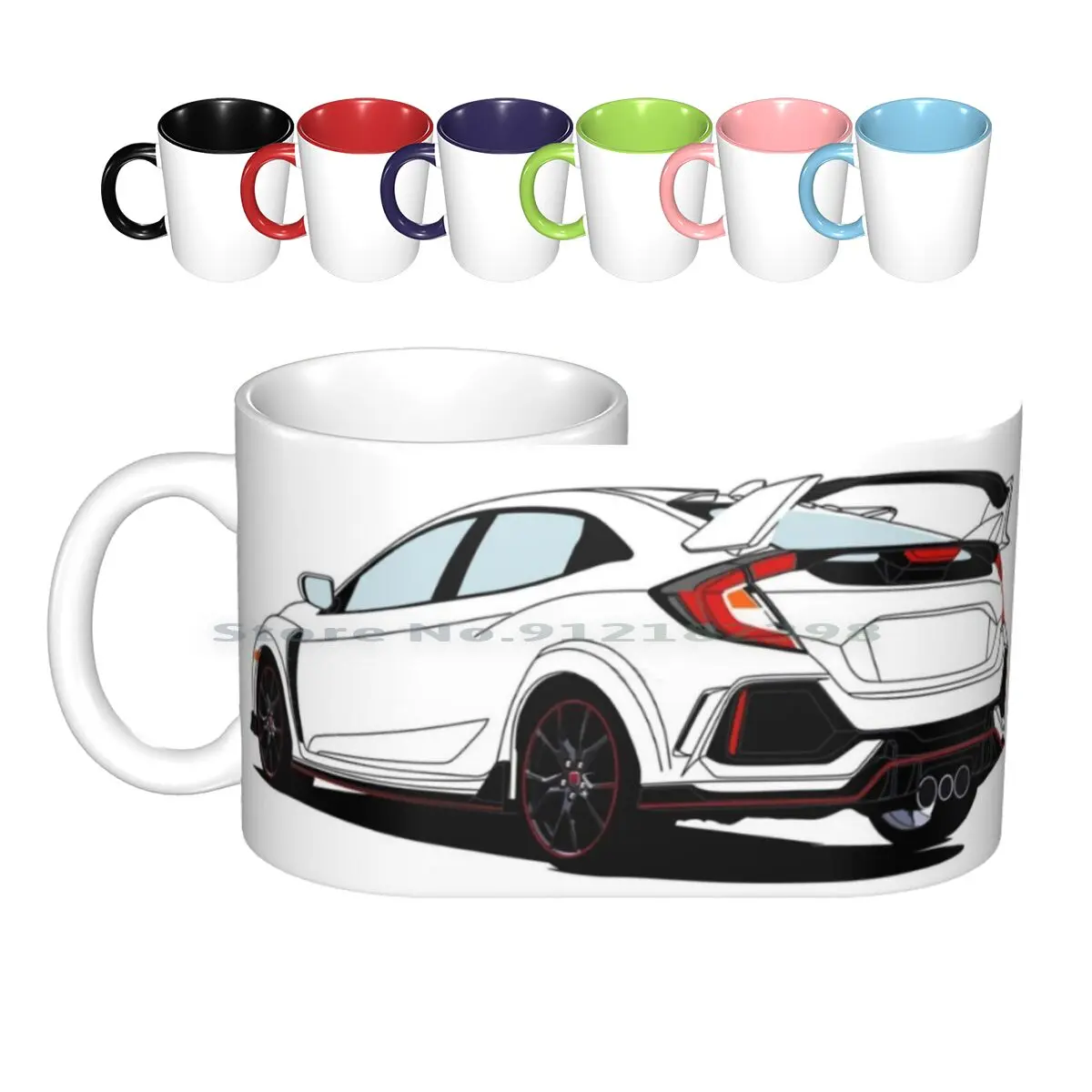 Керамические кружки Civic Type R кофейные чашки Кружка для молока и чая автомобильные
