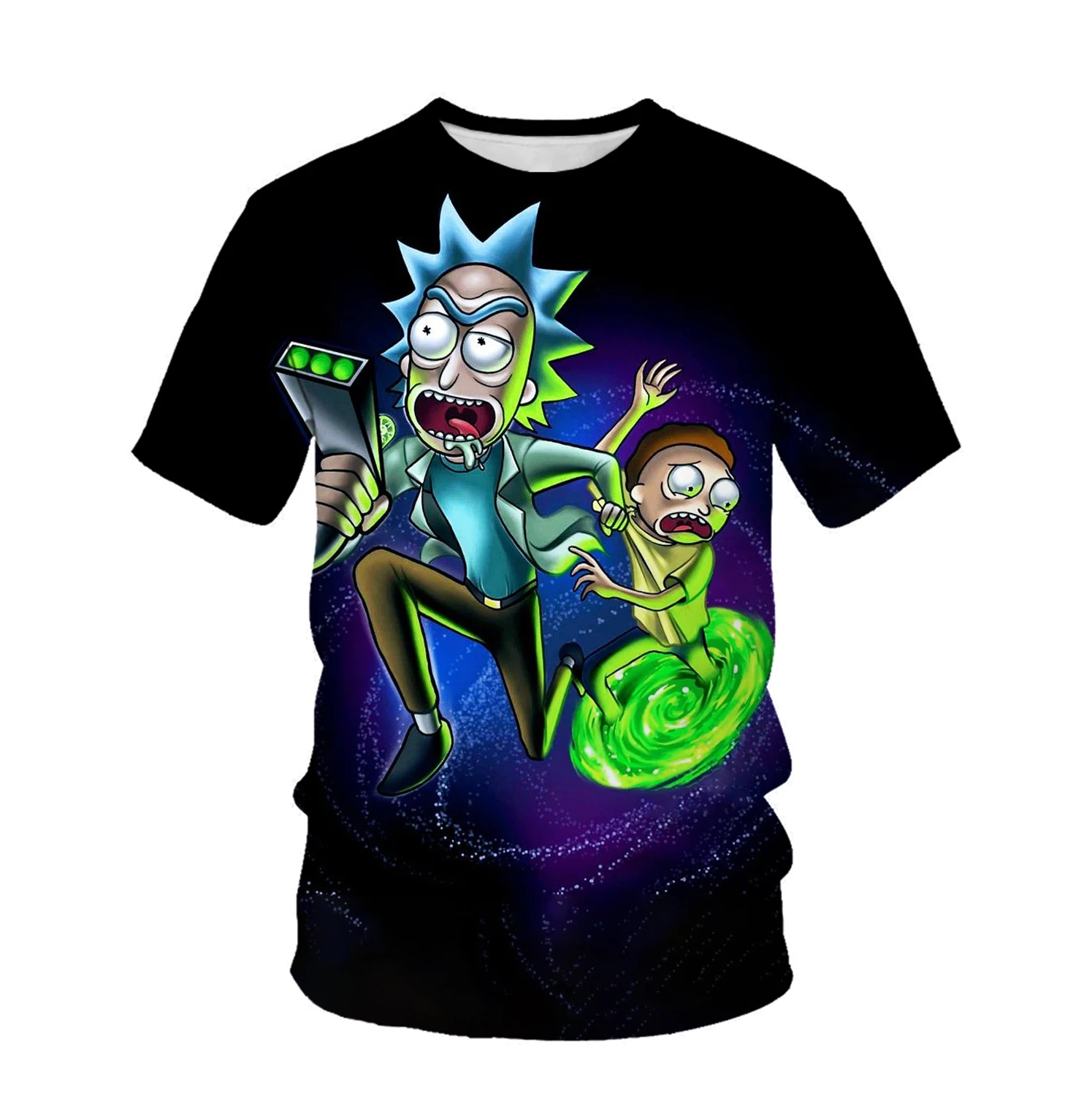 

Summer fashion new men's clothing children's favorite animation cartoon Maria 3D printing casual loose breathable cool top