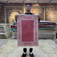 yilong 2x3 turkish silk carpet red handmade home floor area rugs hf123b