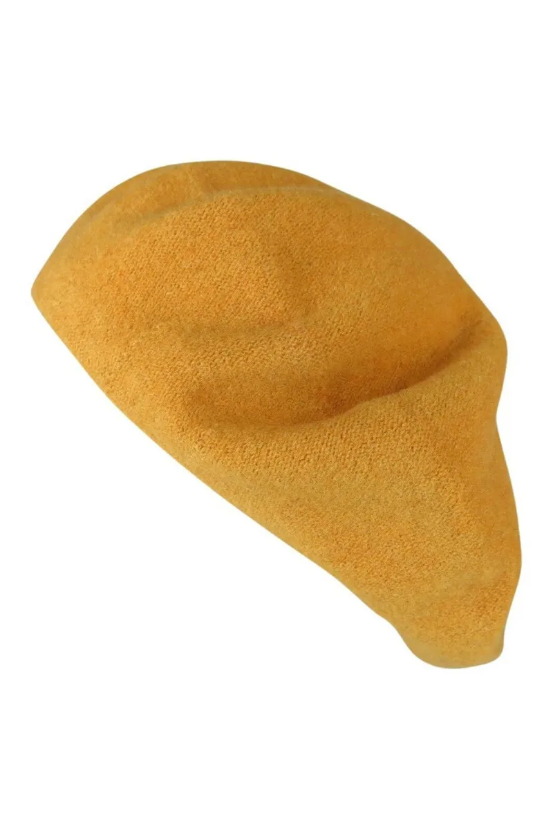 Простой шерстяной берет модные осенние женские шапки французский зимняя теплая