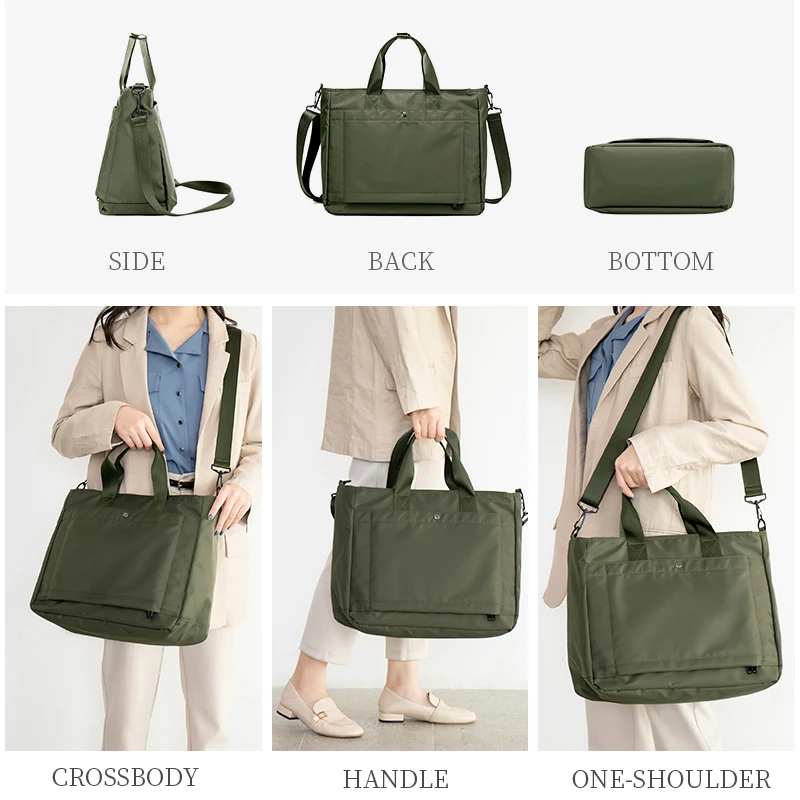 2021 Business Women's Briefcase Handbag Women Totes 15.6 14 Inch Laptop Bag Shoulder Office Bags For Female Briefcases