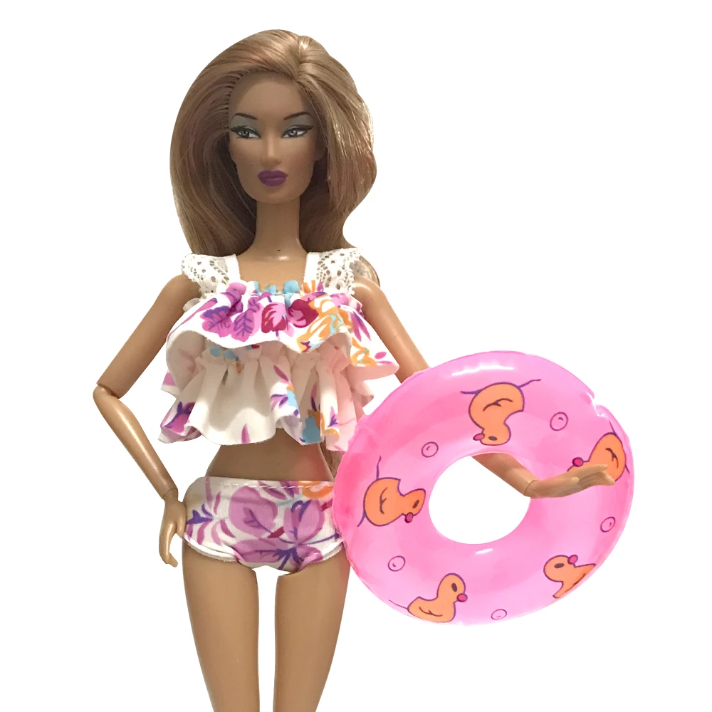 NK один комплект принцесса кукла корсетные купальники брюки плавательный буй