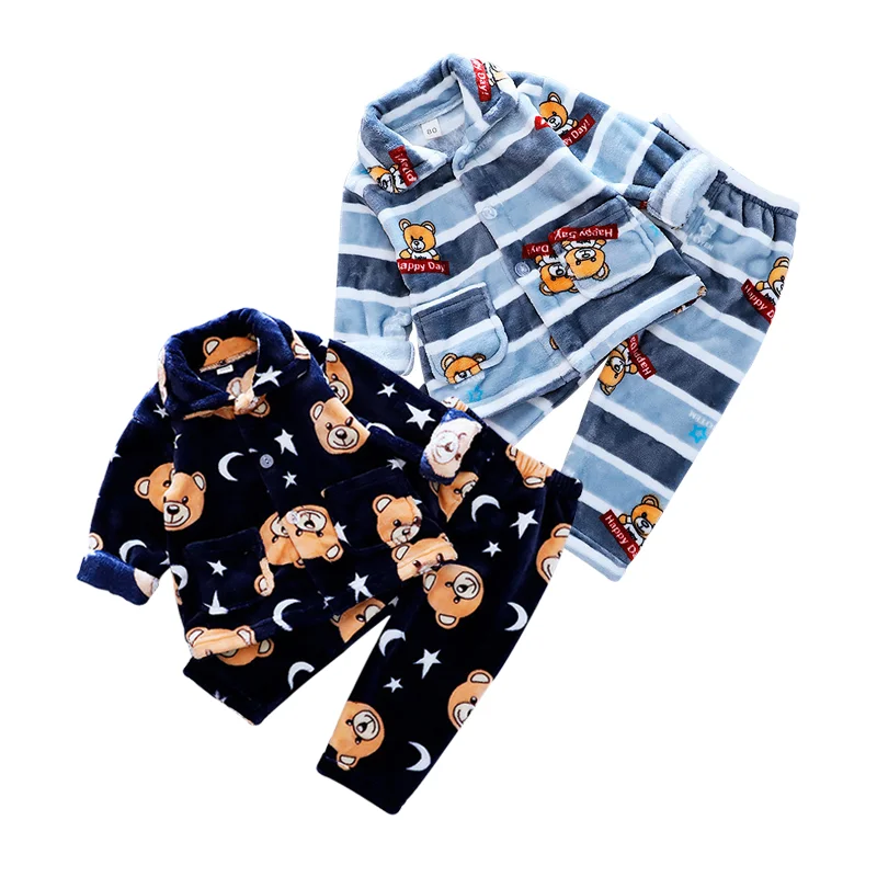 Зимние теплые комплекты для маленьких мальчиков плюшевая куртка детская