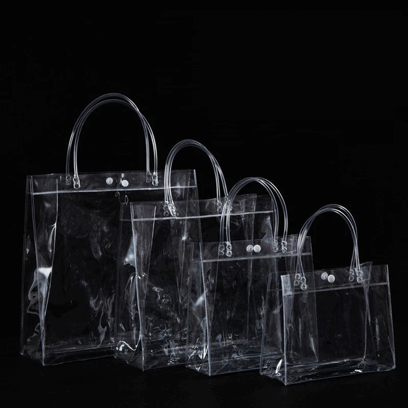 

Customized logo trademark PVC bag customized transparent plastic bag high grade gift bag customized logo