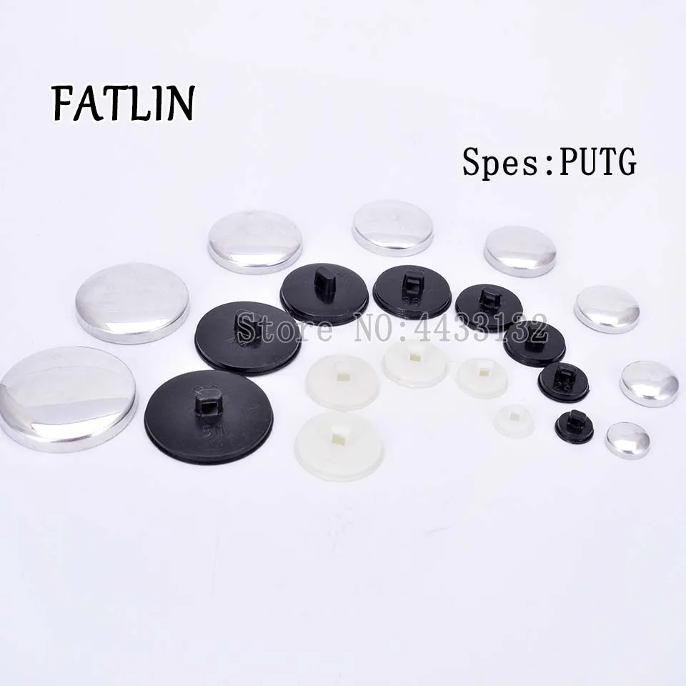 

100Sets 16L-80L Plastic back bottom Fabric Covered Buttons Scrapbooking Covered Combined Buttons For DIY Clothes Accessories