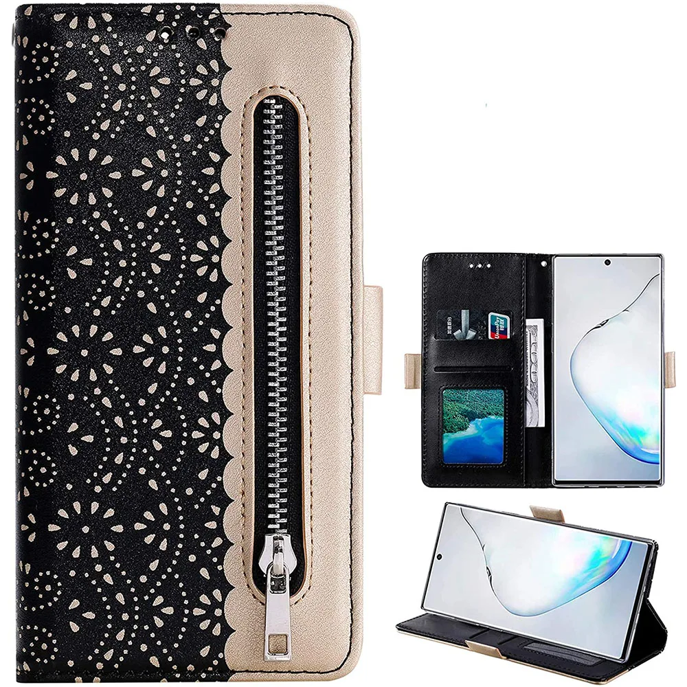 

Чехол-кошелек с ремешком на запястье для Samsung Galaxy Note 10 Plus Glaxay Note10 +