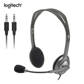 Logitech H110 Stereo Headset with Microphone 3.5mm Wired Headphones 1