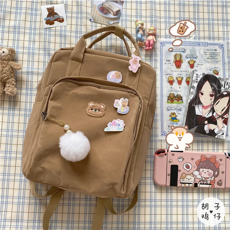 

PB3404 Vintage girl retro schoolbag cute backpack girl