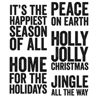 7x7 9inch bold things number three clear stamp 2021 christmas sentiments peace on earth transparent stamp for diy scrapbooking