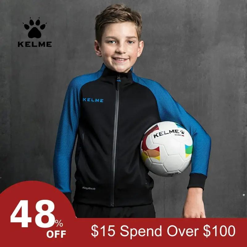 KELME/Детская спортивная куртка; Survetement; куртка с длинными рукавами для футбола; тренировочное пальто для мальчиков; 3873300