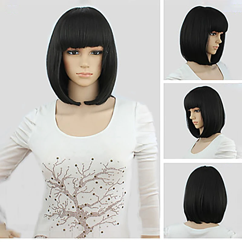 HAIRJOY синтетические волосы для женщин короткий прямой парик Боб
