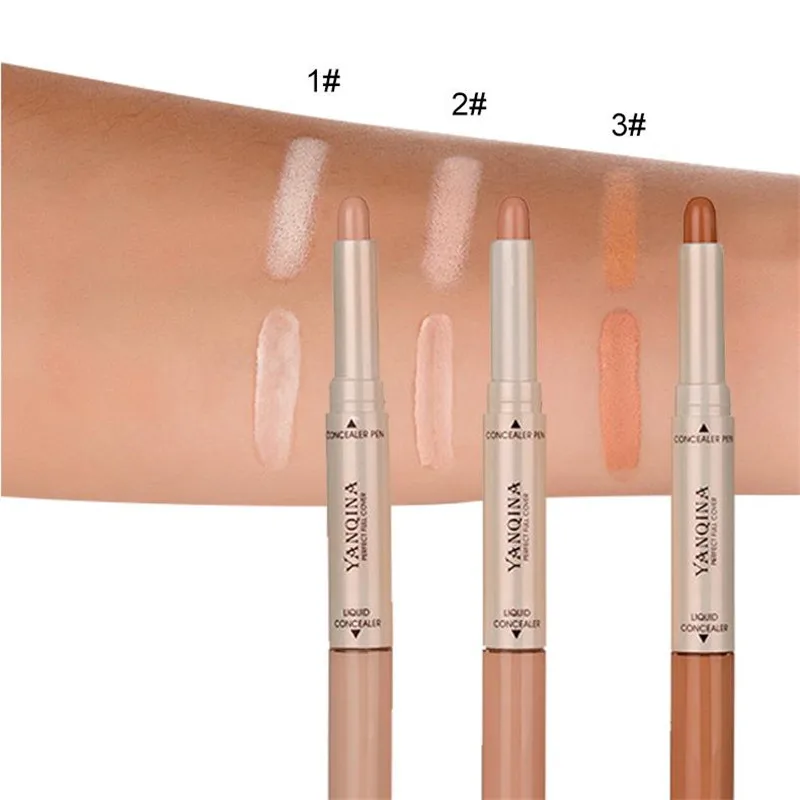 2 в 1 жидкий консилер с двойной головкой полное покрытие контуринг темные круги