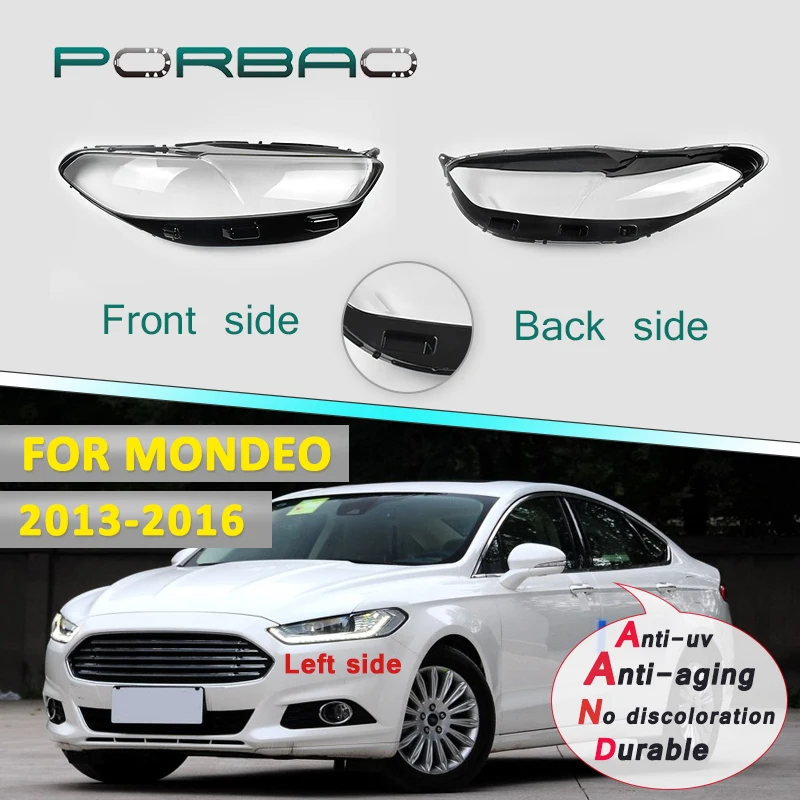 

Налобный фонарь на 4 двери, прозрачная оболочка для Mondeo MK5 MK6 2013 2014 2015 2016, прозрачная крышка объектива, запасные части, сделай сам
