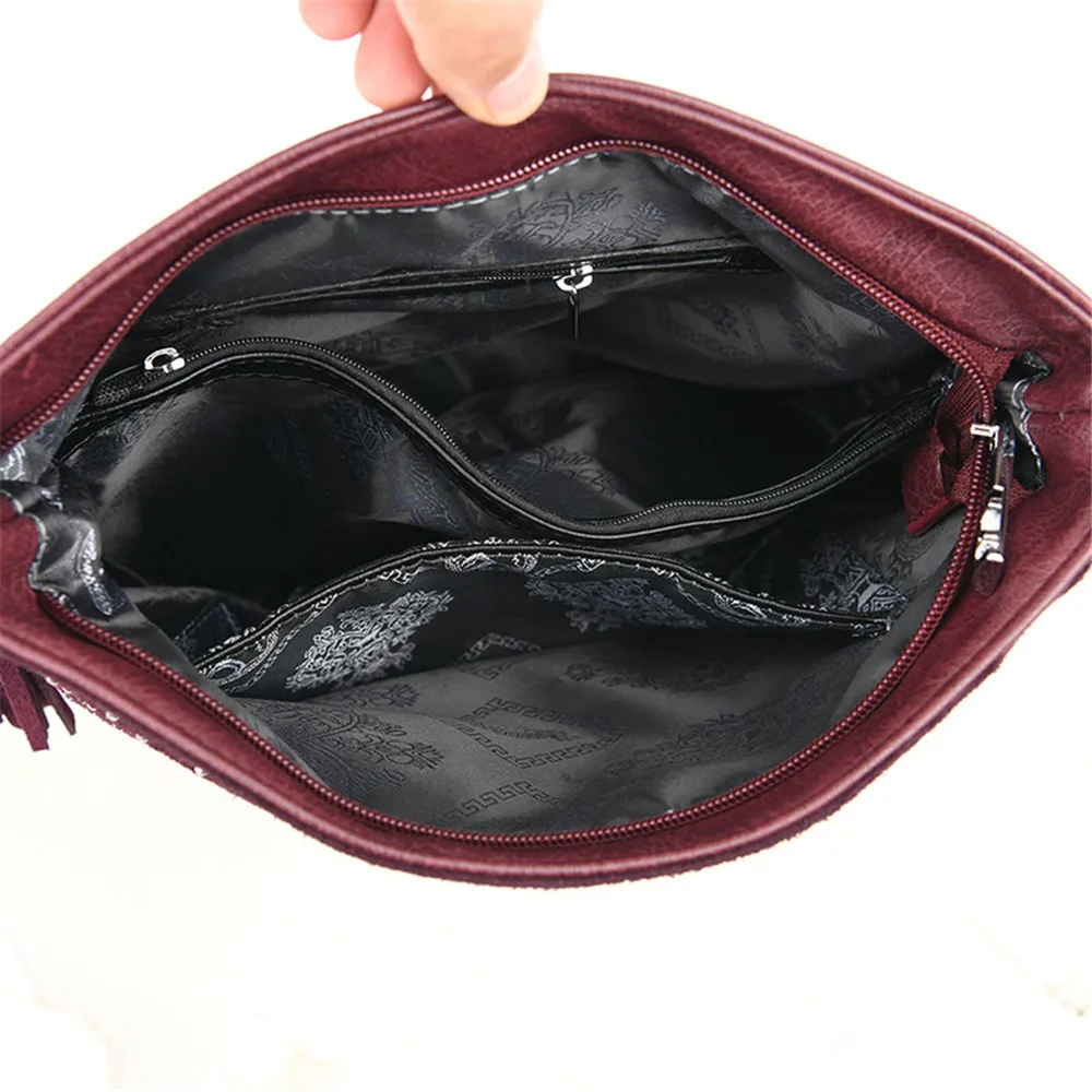 

Scrub Genuine Leather Handbag Diamonds Tassel Shoulder Crossbody Bag for Women Designer Luxury Female Large Capacity Totes 2020