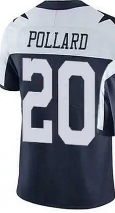 

embroidery American Jersey Tony Pollard Men Women Kid Youth Thanksgiving Blue Dallas Football Jersey