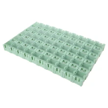 50 Pcs/Set SMD SMT Electronic Component Container Mini Storage Boxes kit