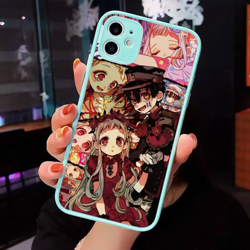 

Toilet Bound Hanako Kun Phone Case Matte transparent For blue iPhone 12 Mini 11 Pro XR XS Max 7 8 Plus X Back Cover