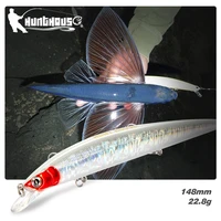 hunthouse tide minnow 148mm floating 22 8g fishing lures sea spinning fishing lure wobblers hard bait leurre brochet
