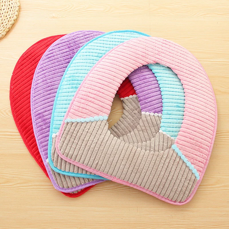 1 шт. Вельветовая накладка на крышку унитаза|Чехлы сиденья унитаза| |