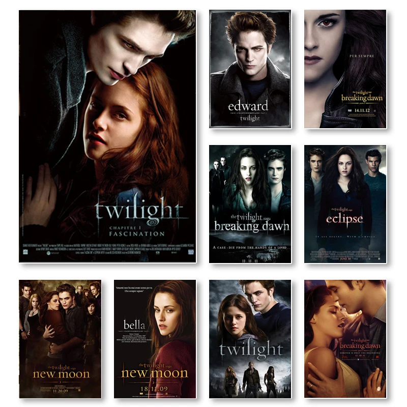 

Classic Movie TV Film Twilight Vampire Edward Bella Wall Art Home Decor Canvas Paintings Decoration Hotel Bar Cafe Room Posters