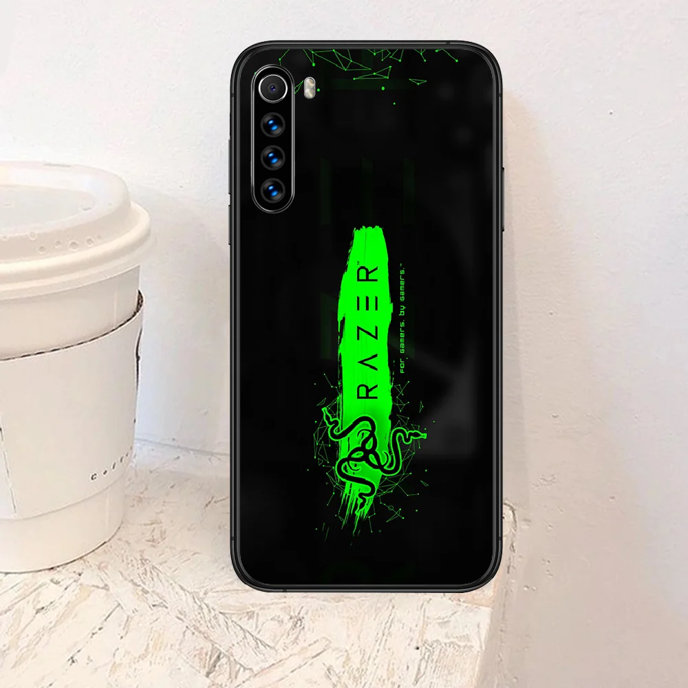 

Razer Snake Game Brand Phone Case For Xiaomi Redmi Note 7 8 8T 9 9S 4X 7 7A 9A K30 Pro Ultra black Prime Fashion Coque Silicone