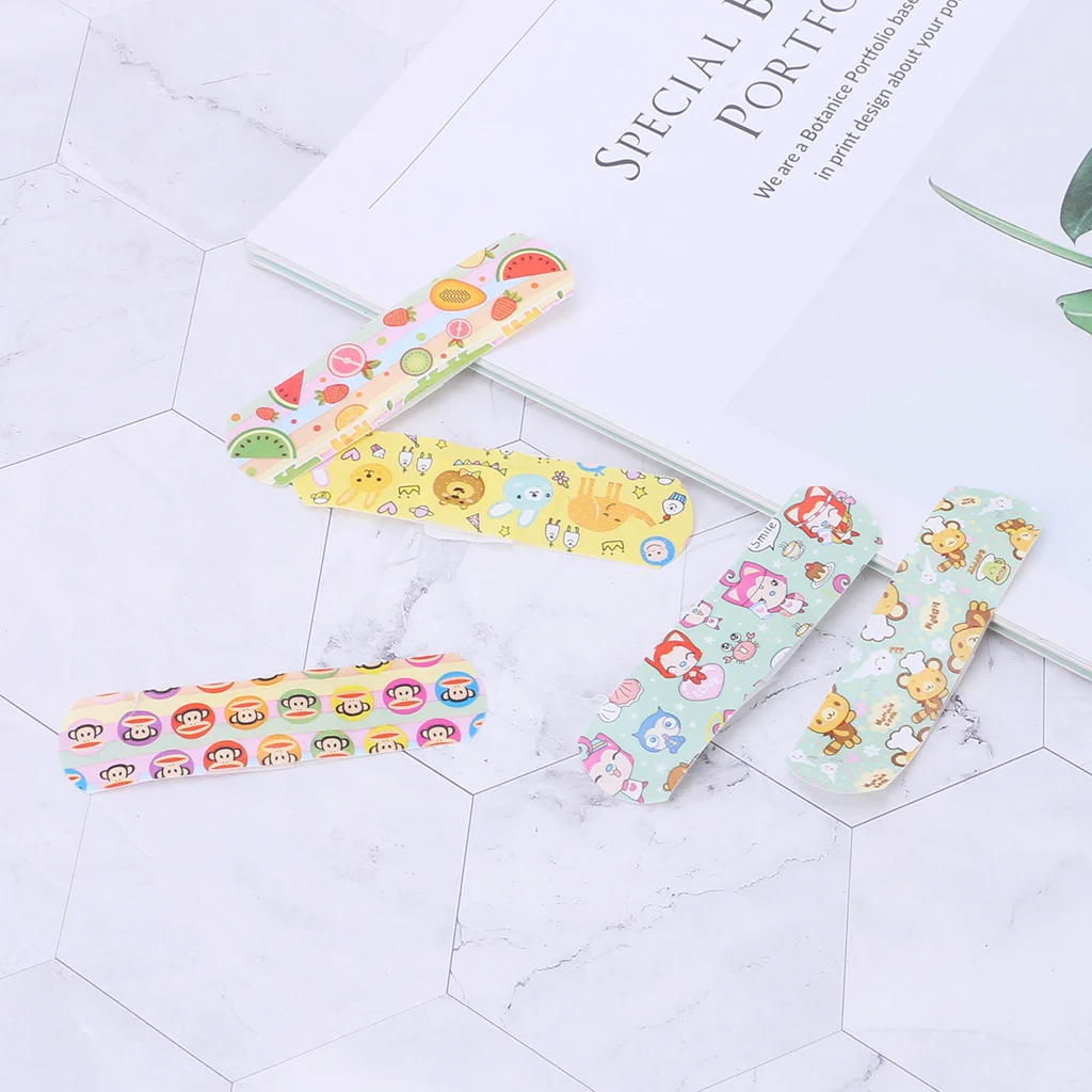 1 коробка мультяшный бандаж водонепроницаемые клейкие повязки на рану милые