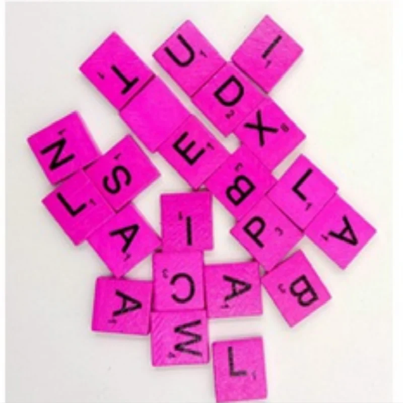 100 шт./лот алфавит с цифрами и буквами для скрапбукинга деревянный блок букв