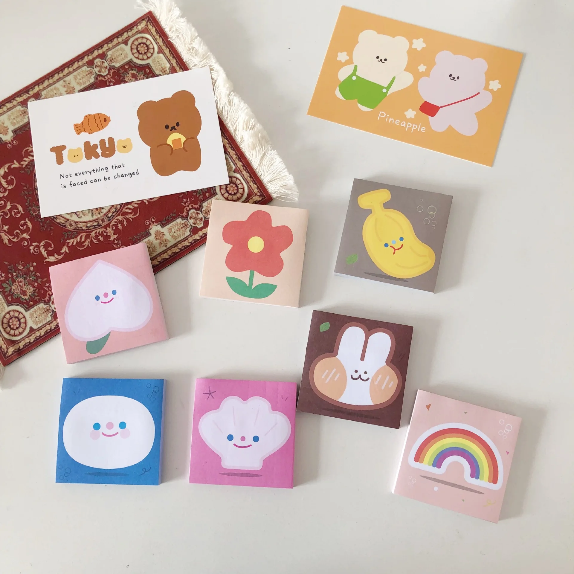 80 страниц/упаковка Kawaii корейский INS розовый персиковый корпус Радуга Блокнот N Times
