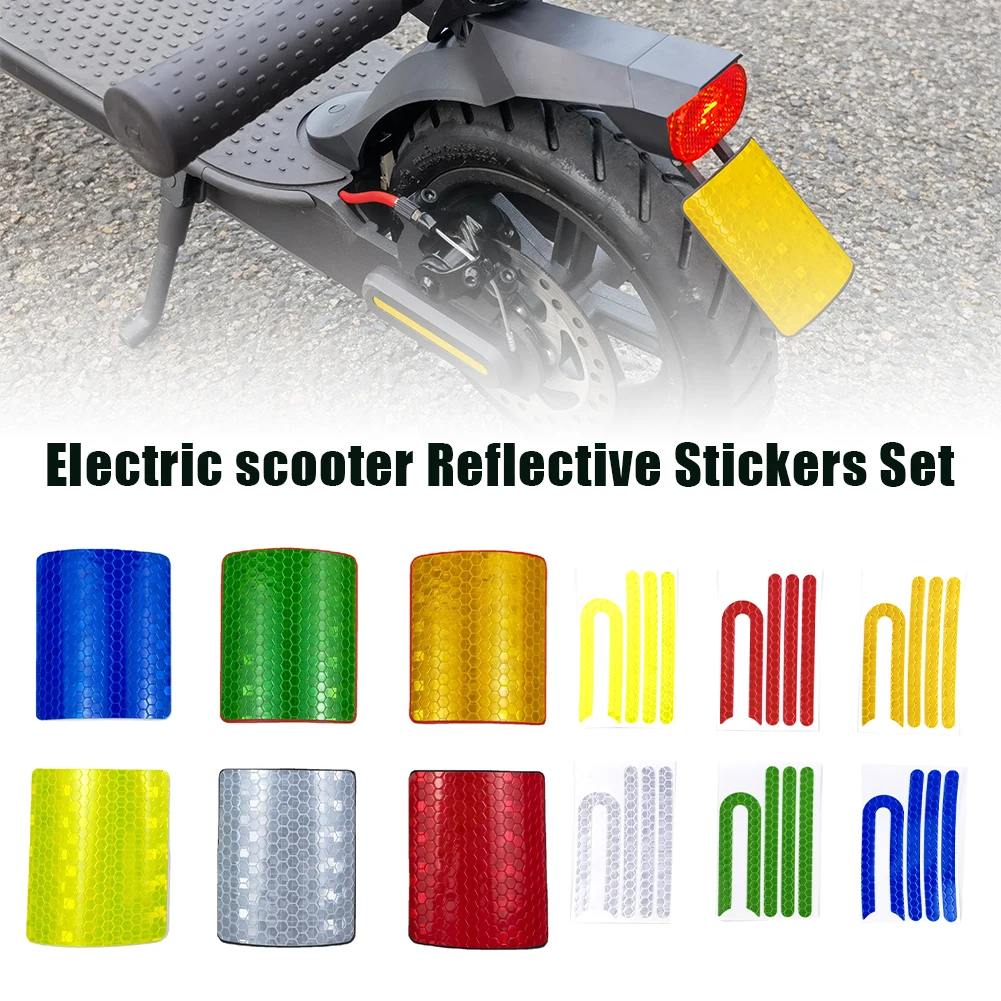 

Светоотражающая наклейка на переднее и заднее колесо, наклейка на номерной знак для скутера Xiaomi Mijia