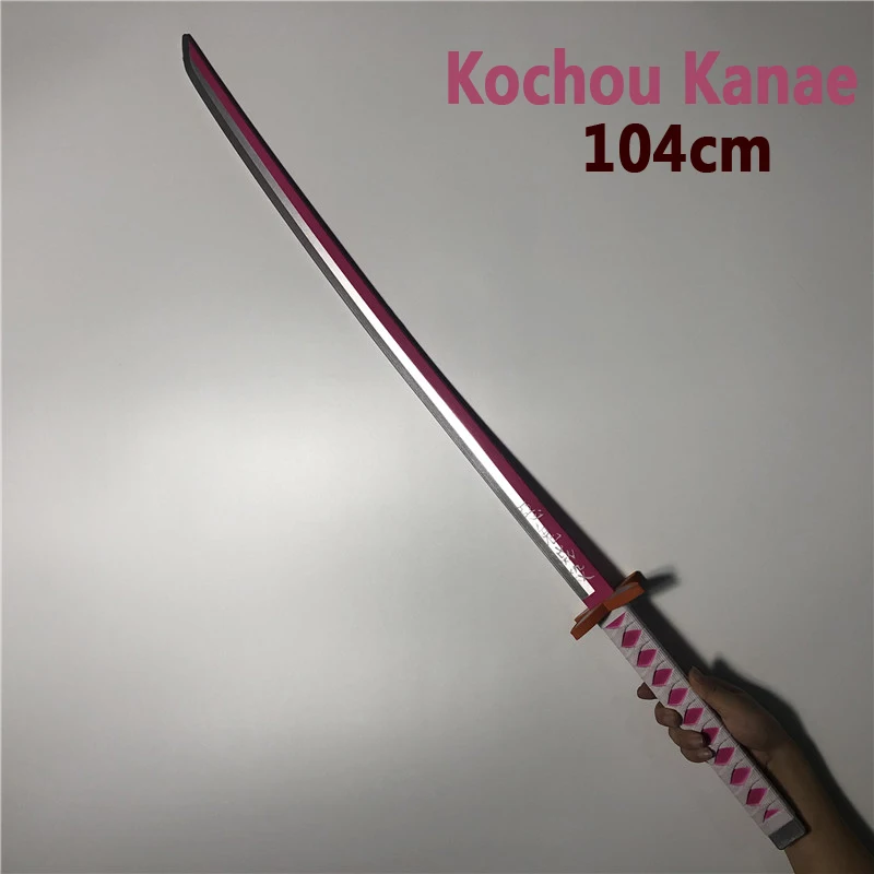 

1:1 Anime Kochou Kanae Sowrd Demon Slayer Cosplay Sword Ninja Knife Kimetsu no Yaiba Sword Weapon PU Prop Model 104cm