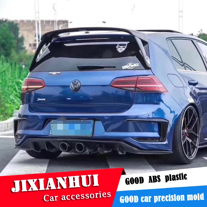 Для Golf 7,5 GTD MK7 спойлер- Volkswagen GOLF 7 надрезаемая подкладка, ABS пластик Материал заднего крыла автомобиля Цвет задний спойлер