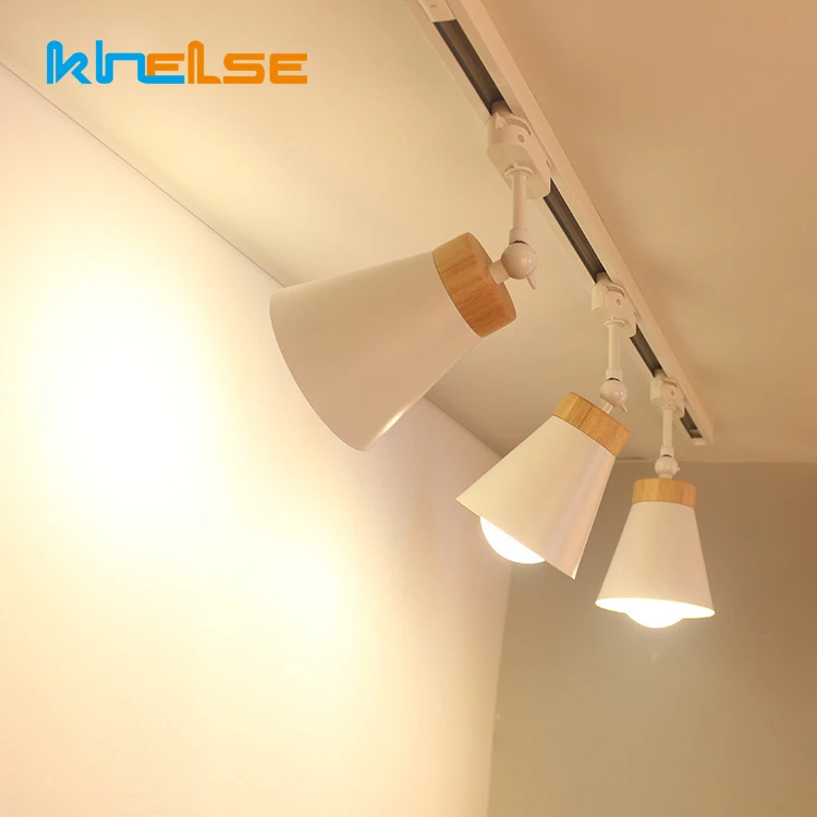 Светодиодный Трековый светильник в скандинавском стиле цветной направляющий