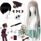 Головной убор Ханако-кун из аниме унитаз, головной убор с татуировкой, бантом на унитаз, тёмно-синий, шапка Ханако Куна, реквизит для Хэллоуина