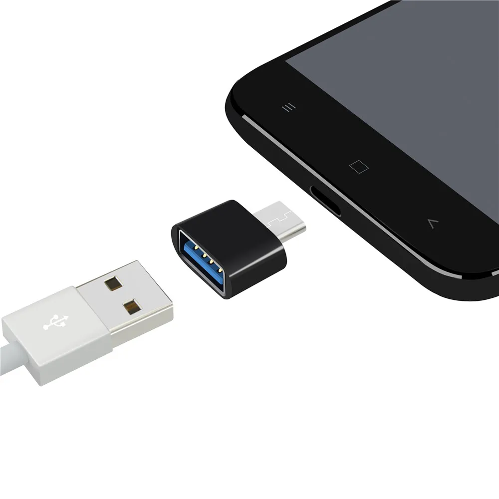 2 шт. универсальный Usb-Type C адаптер для мобильных телефонов Android Тип мини-C разъем