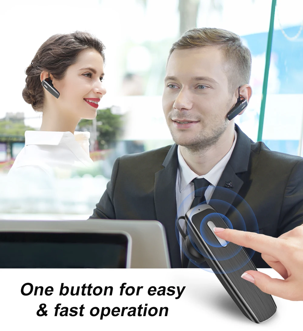 Новинка Bee B30 Bluetooth наушники 22H время разговора Поворотная гарнитура громкой связи беспроводные наушники с шумоподавлением Микрофон для телефона