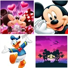 Мультфильм Микки Маус друзья путешествия DIY алмазная живопись Дисней наборы для вышивки крестиком рукоделие с мозаичными бриллиантами вышивка