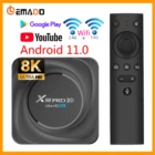 X88 Pro Smart TV Box Android 11 4K Hd Youtube Google Play Ethernet 1000 м 5G Wi-Fi приемник медиа-проигрыватель ТВ-приставка 4G 8G 128 Гб Smart Tv Box