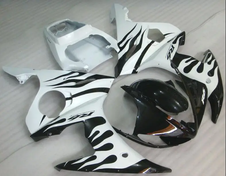 

3 Free Gifts New ABS motor Fairing Kit Fit For YAMAHA YZF-R6 2003 2004 2005 R6 03 04 05 Full Fairings custom black white