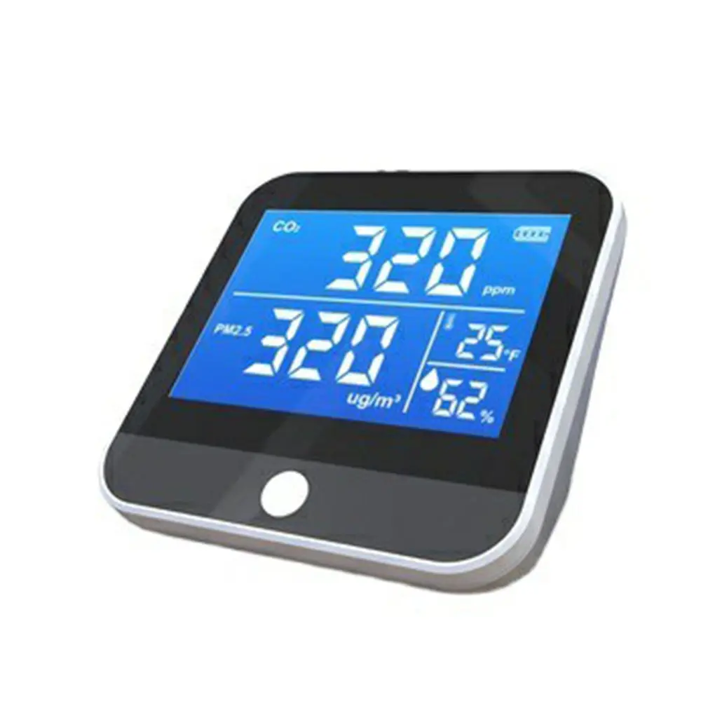 

Portable Air Quality Detector Temperature Humidity Tester CO2 Detector Indoor CO2 Detector PM2.5 Meter For Home