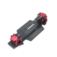 carbon fiber chassis and metal gearbox set for wltoys 284131 k969 k979 k989 k999 p929 128 rc car upgrade parts
