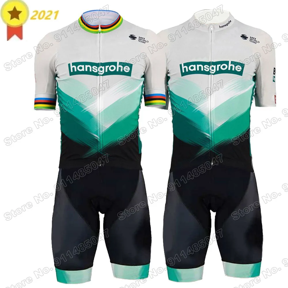 

Cycling Jersey World Champion Boraful Hansgrohe 2022 Bodysuit Cycling Skinsuit Men Race Road Set Clothing Jumpsuit MTB Maillot