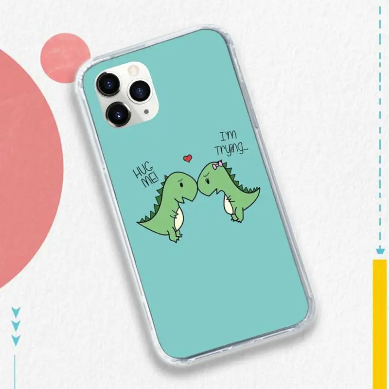 

dinosaur Cartoon Cute painting Phone Case for iPhone 11 12 pro XS MAX 8 7 6 6S Plus X 5S SE 2020 XR