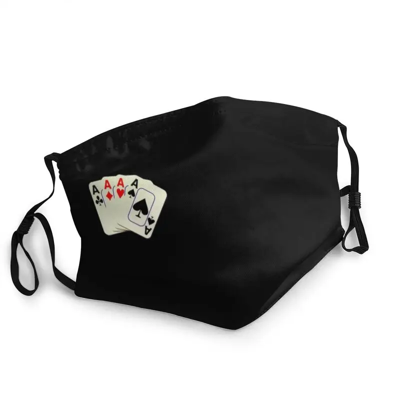 Ace карт платье лицевая маска для взрослых унисекс модные покер карты игра против