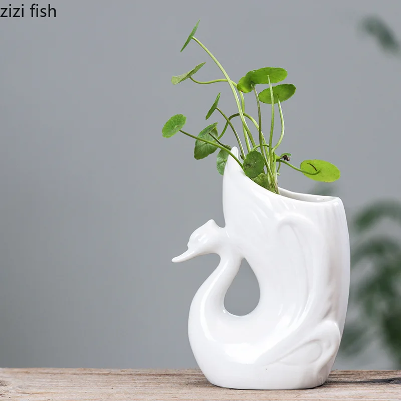 Керамический цветочный горшок с изображением для суккулентных растений