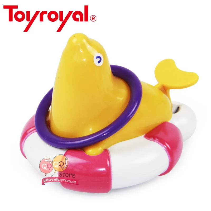 Toyroyal пресс и сквирт Игрушки для ванны летние игры океан печать с животными для детей Бассейн время спрей инструмент КИТ черепаха Краб печать - Цвет: 7173 Seal
