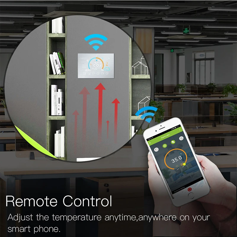 Фото Метеостанция Tuya Smart Alexa с Wi-Fi термостатом и голосовым управлением №4