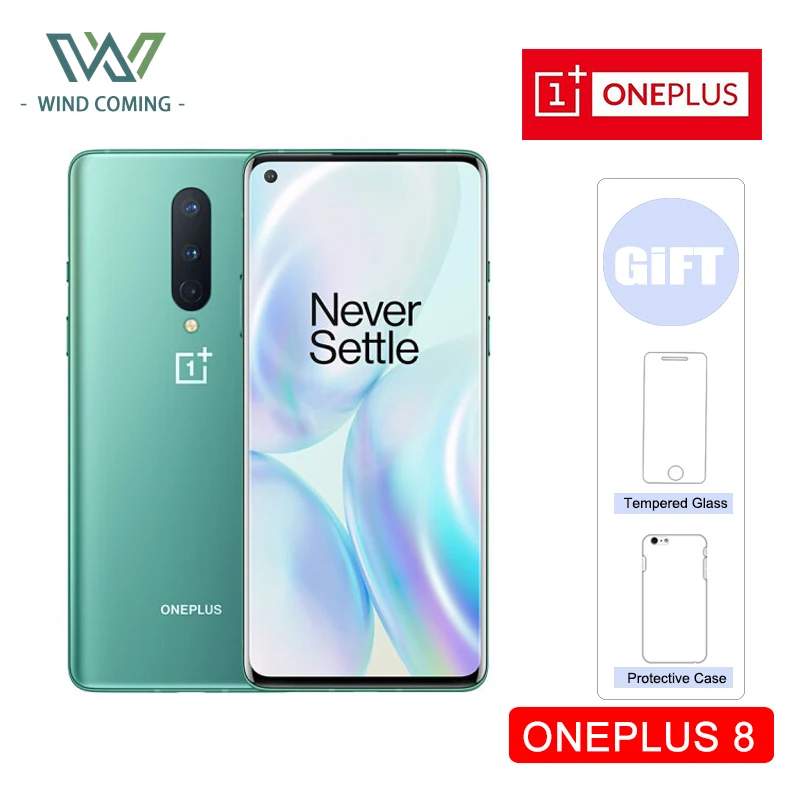 OnePlus 8 смартфон с восьмиядерным процессором Snapdragon 865 ОЗУ ГБ ПЗУ 128 6 55 '' 90 Гц UFS 3 0