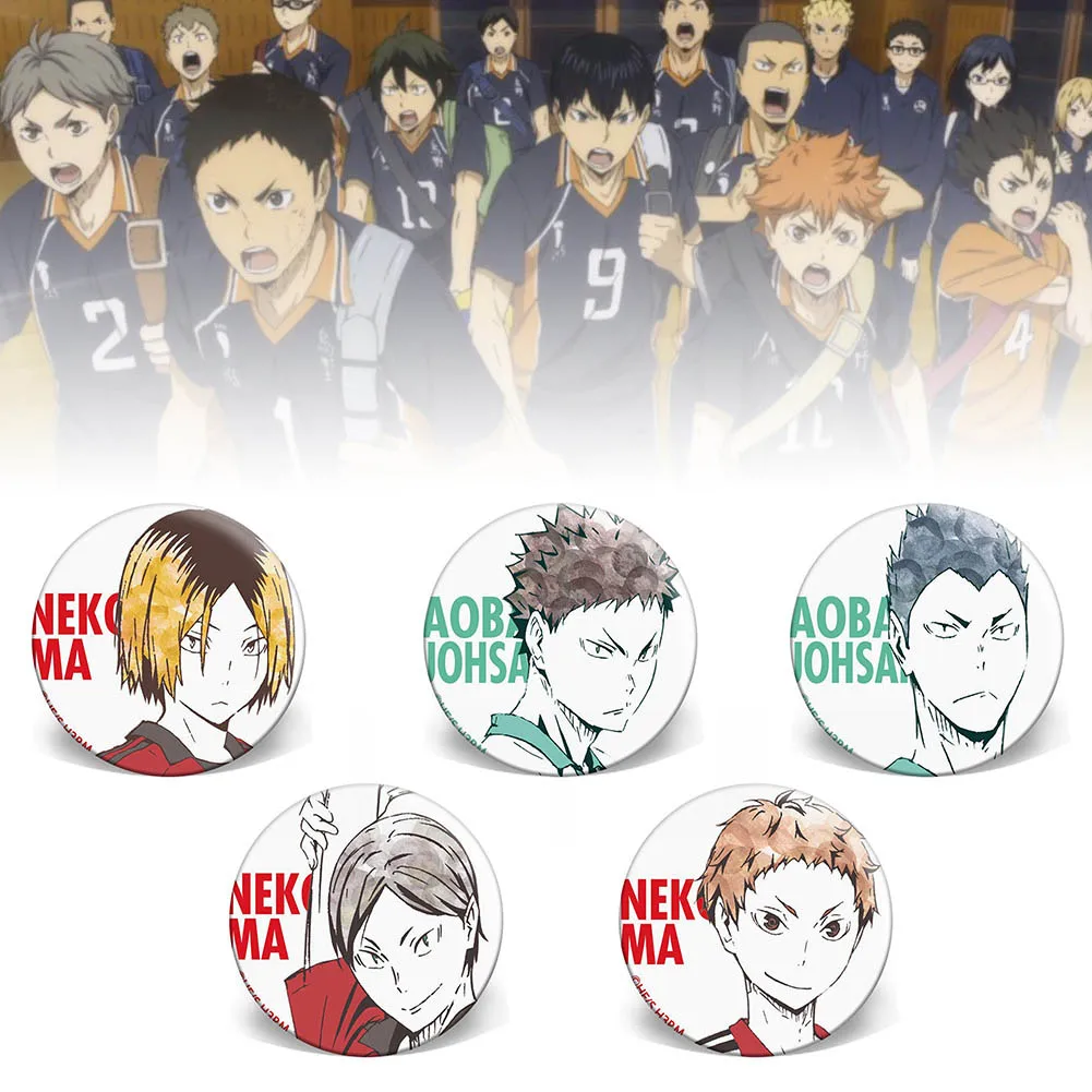 

Anime Haikyuu Brooch Badge Bag Pendant Accessory