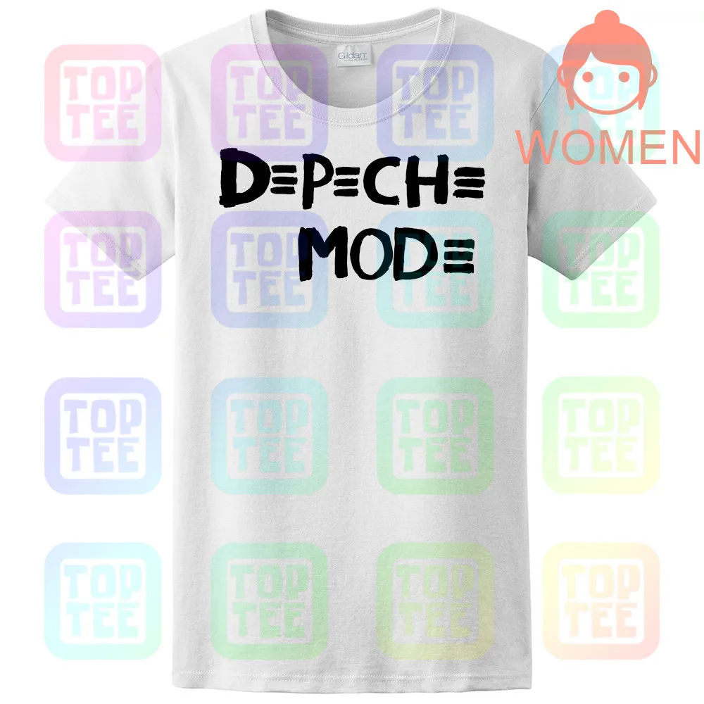 WOMEN-WHITE Depeche рубашка Mode футболка унисекс Тур размеры 1988 США все s черная полоса для мужчин новинка 4 - Цвет: WOMEN-WHITE
